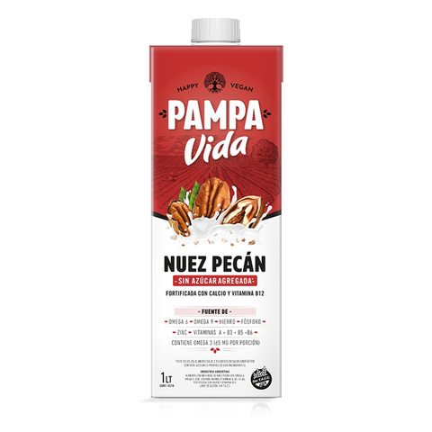 Bebida de Nuez Pecan Sin Azucar x 1l - Pampa Vida