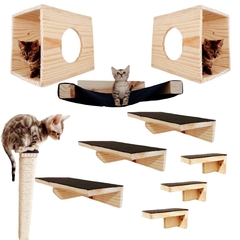 Playground para gatos 10 peças - gato arteiro- GATIFICAÇÃO - comprar online