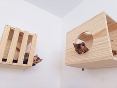 Imagem do playground para gatos - ECO ART- 9 peças -GATIFICAÇÃO pet art, verticalização