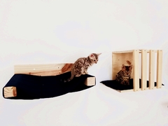 Playground para gatos Eco diversão, 7 pecas-Gatificaçao pet art, verticalizaçao personalizada na internet