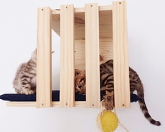 Playground para gatos Eco Treliçado, prateleiras de gato- 14 peças, gatificaçao pet art, verticalizaçao