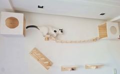 Playground para gatos Patas nas nuvens, 7 pecas-gatificaçao pet art, verticalizaçao - comprar online