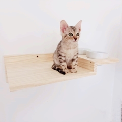 Imagem do Prateleira comedouro elevado para gatos - gatificação pet art