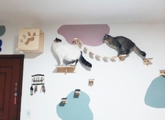 Playground para gatos andei na ponte, 11 peças-gatificaçao personalizada, verticalizaçao-Pet Art na internet