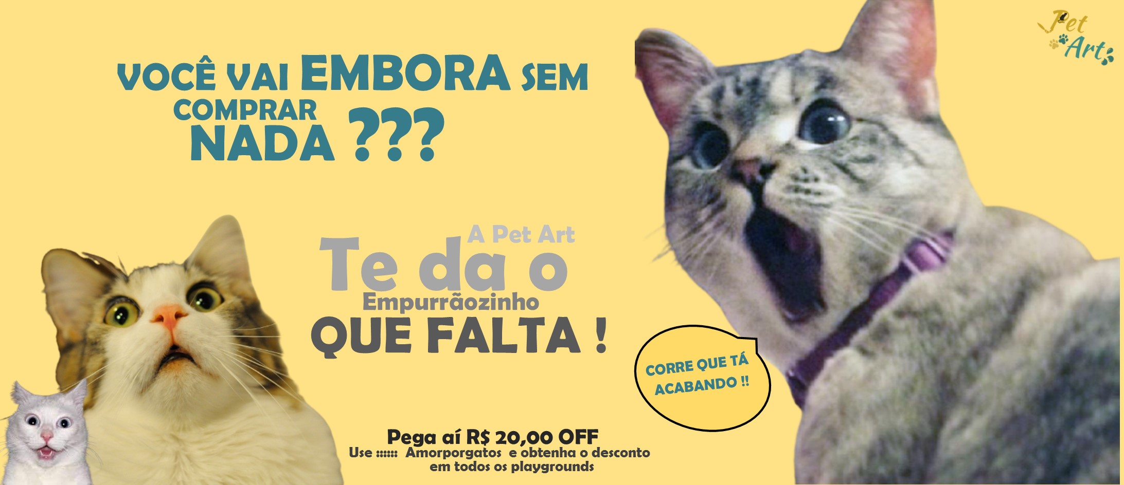 Banner Gatificação Pet Art - playground para gatos, marcenaria para animais. Melhores preços 