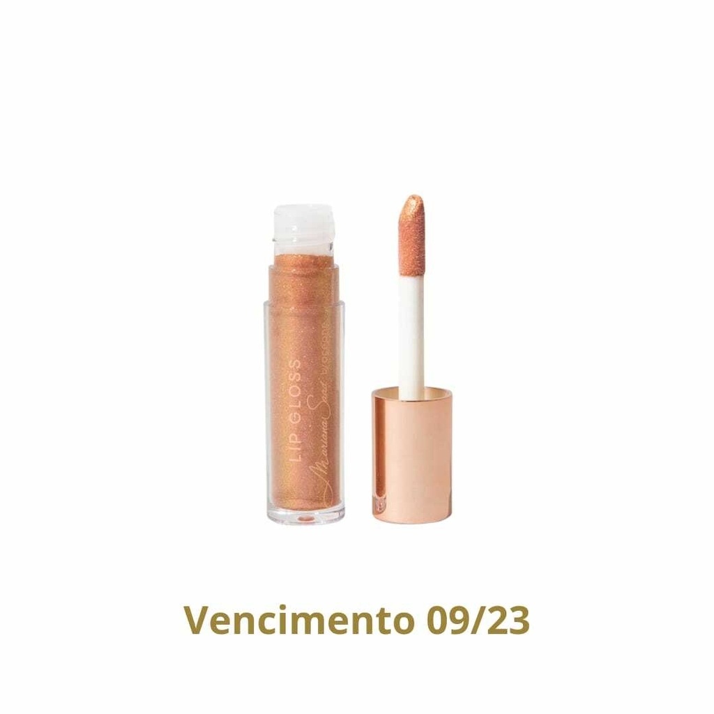 Brilho Labial Rosa Dourado Mariana Saad - Lip Gloss Sunset 4g