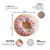 Tapete Sala Veludo Redondo Decorativo Donuts Almofadageek 90x90cm - TPT004 na internet