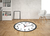 Tapete Sala Veludo Redondo Decorativo Relógio Almofadageek 90x90cm - TPT013 - comprar online