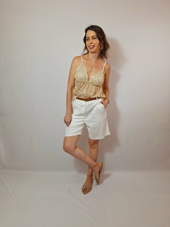 Regata em paetê Aline (dourada) - My Style Store