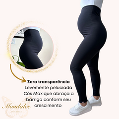 LEGGING GESTANTE ZERO TRANSPARÊNCIA - comprar online