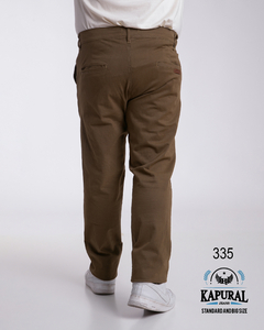 335 - pantalon de gabardina elastizada corte chino - 50 al 70 - Kapural 