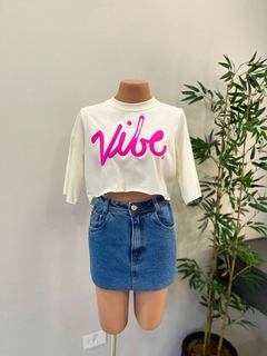 Cropped Tee Vibe Pink