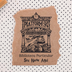 Carimbo Biclioteca Particular - Plataforma 9 3/4 Trem para Hogwarts - Harry Potter - comprar online