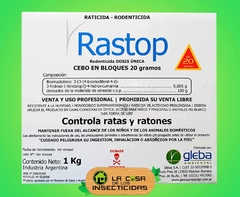 Rastop x 1 kg x 20 gr c/u bloques raticidas