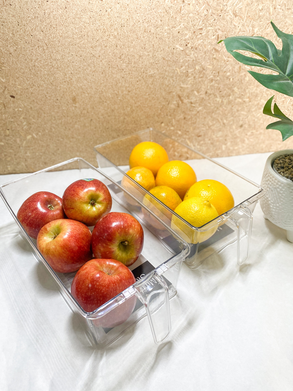 CAJA ORGANIZADORA DE ACRILICO CON MANIJA GRANDE