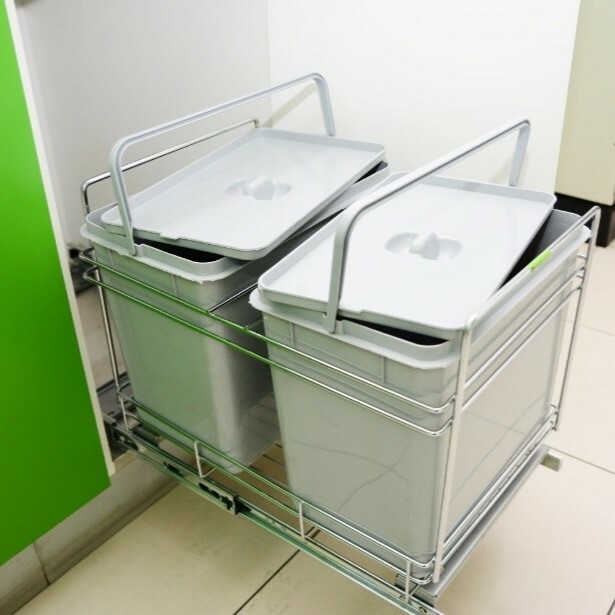Tarro de residuos store para bajo mesada