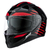 CASCO MAC SPEED 2.0 GRIPPER NEGRO ROJO BRILLO TALLE XXL