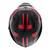 CASCO MAC SPEED 2.0 GRIPPER NEGRO ROJO BRILLO TALLE XXL - tienda online