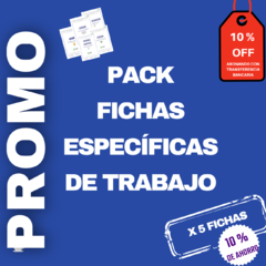 PACK x 5 Fichas Específicas de trabajo (PDF)