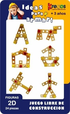 Imagen de juego libre de construcción 2D (24 piezas)