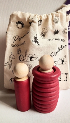 Dúo pegdolls panal