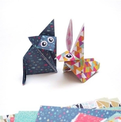 kit de origami para plegar "animales" en internet