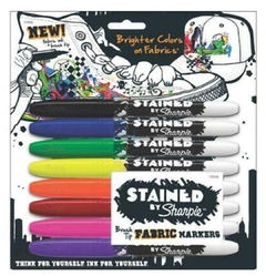 Marcadores Sharpie stained brush