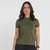 CAMISETA FEMININA PERFORMANCE VERDE MILITAR