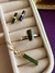 Brinco Turmalina Verde Petit- Banho de Ouro 18k - Anja Místika | Joias com Pedras naturais e Cristais