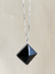 Colar Pirâmide Obsidiana- Prata 925