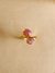 Anel de Quartzo Rosa Duplo - Banho Ouro 18k - online store