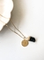 Colar Personalizado Medalha M + Cristal - Banho Ouro 18k - Anja Místika | Joias com Pedras naturais e Cristais