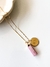 Colar Personalizado Medalha M + Cristal - Banho Ouro 18k - online store