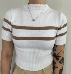 Cropped tricô roma - loja online