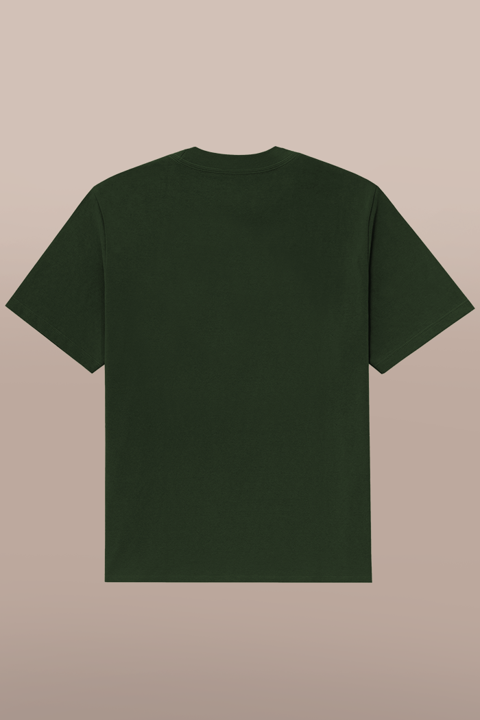 Camiseta Oversized Básica Goluda Verde QUEMBH