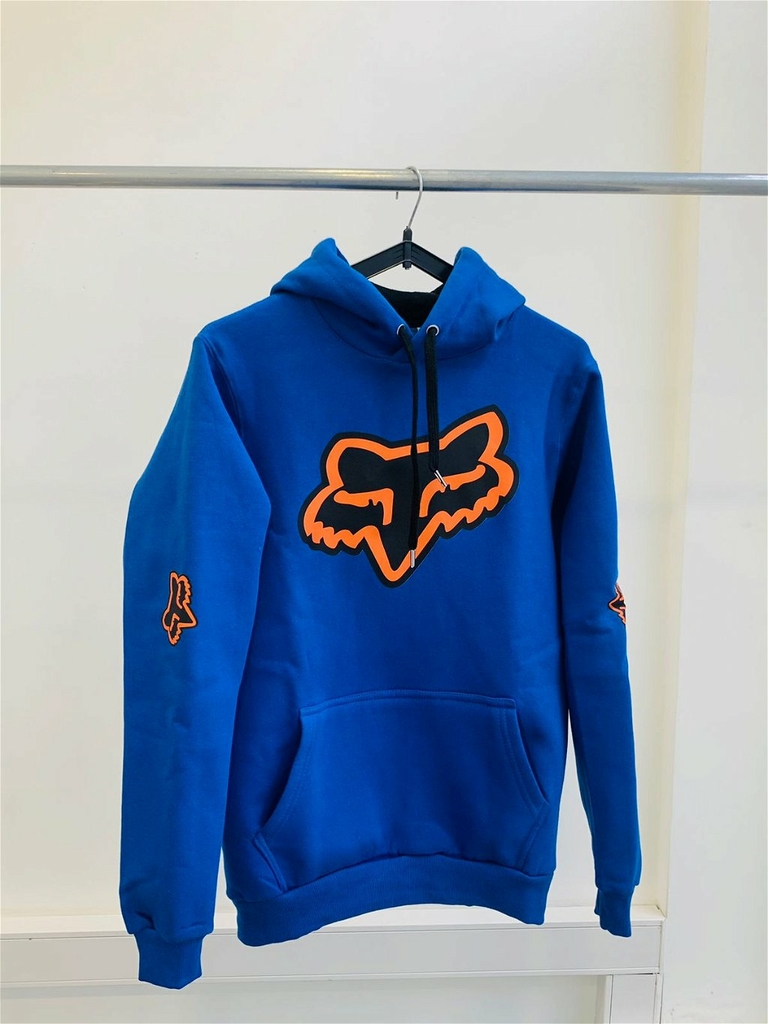 Buzo Fox azul canguro
