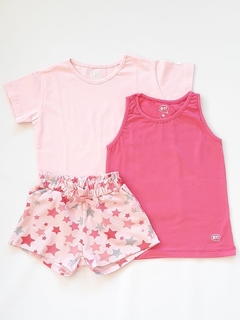 Short Estrellas Rosas - comprar online