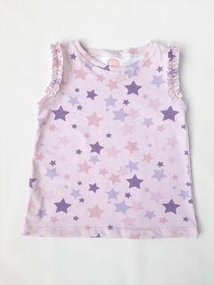 MUSCULOSA VOLADOS ESTRELLAS LILAS