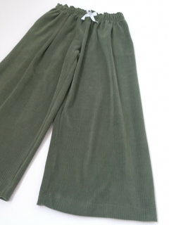 PANTALÓN VERDE PLUSH CORDEROY - EY! Tienda