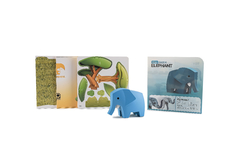 Halftoys Animal Playset 16cm Elefante + Diorama Muñeco encastre iman - comprar online