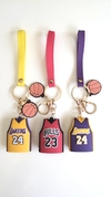 Llavero PVC - Basket Camiseta Bulls Lakers NBA