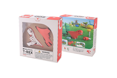 Halftoys Dinosaurio Playset 16cm Tiranosaurio Rex + Diorama Muñeco encastre iman - comprar online