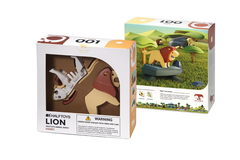 Halftoys Animal Playset 16cm Leon + Diorama Muñeco encastre iman - comprar online