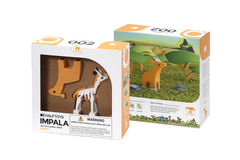 Halftoys Animal Playset 16cm Impala + Diorama Muñeco encastre iman - comprar online