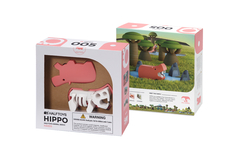 Halftoys Animal Playset 16cm Hipopotamo + Diorama Muñeco encastre iman - comprar online