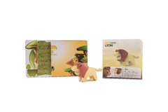 Halftoys Animal Playset 16cm Leon + Diorama Muñeco encastre iman - tienda online
