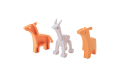 Halftoys Animal Playset 16cm Impala + Diorama Muñeco encastre iman