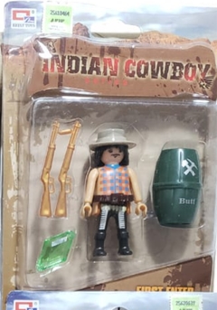 Simil Playmobil Personajes individuales Indios Cowboys en internet