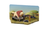 Halftoys Animal Playset 16cm Leon + Diorama Muñeco encastre iman
