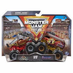 Monster JAM - Escala 1:64 Pack x2 - Knickmare Vs Thunder Bus